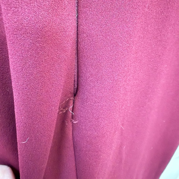 Lulu's Off The Shoulder Burgundy Dress - Picture 6 of 7